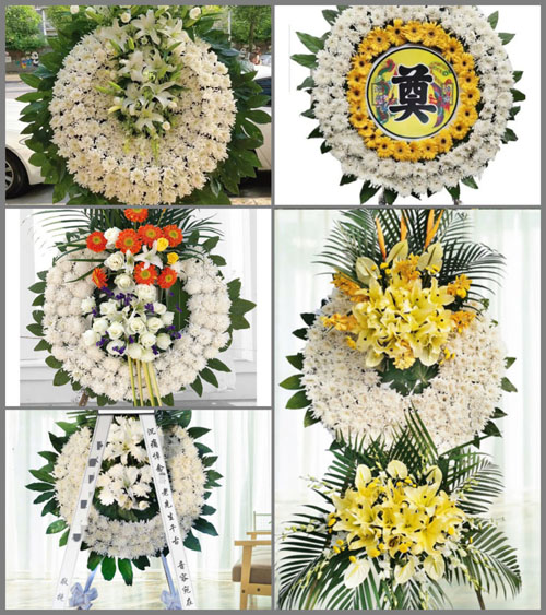 四川成都郫都区花园镇七里香村花圈速递