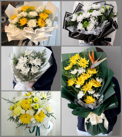 四川成都郫都区花园镇七里香村白事花束代送